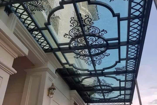 công trình mái kính biệt thự ở long biên hà nội