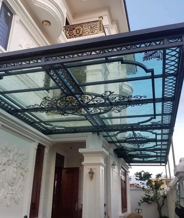 dịch vụ thiết kế lắp đặt mái kính mái nhựa lấy sáng tại cơ khí kim dương