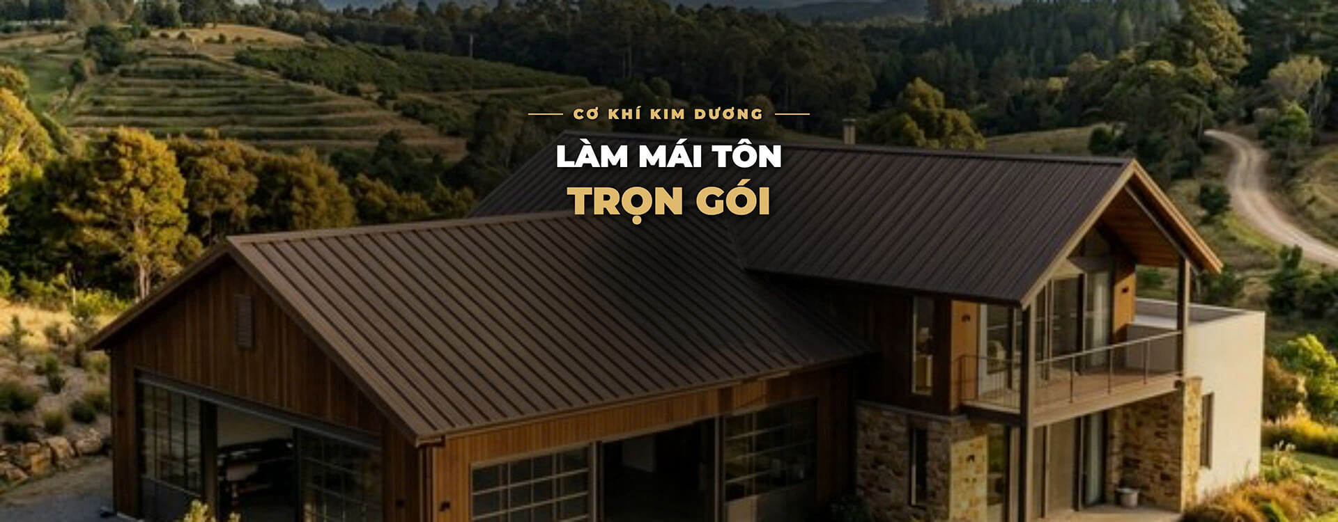 banner kim dương chuyên thi công làm mái tôn trọn gói