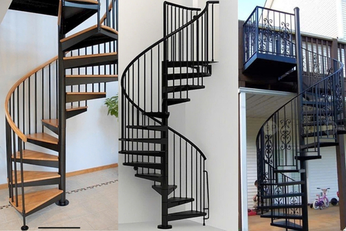 làm cầu thang xoắn quán cafe ở hoài đức hà nội