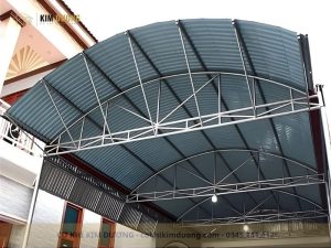 hình ảnh mái vòm sân nhà 2 tầng
