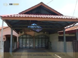 mái hiên tôn giả ngói đẹp