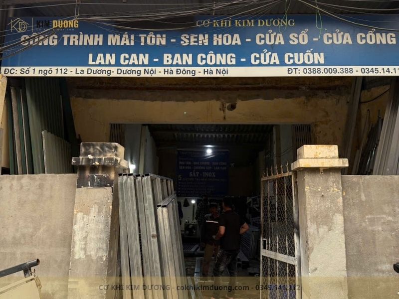cơ khí kim dương chuyên thi công mái tôn tại hà nội và miền bắc
