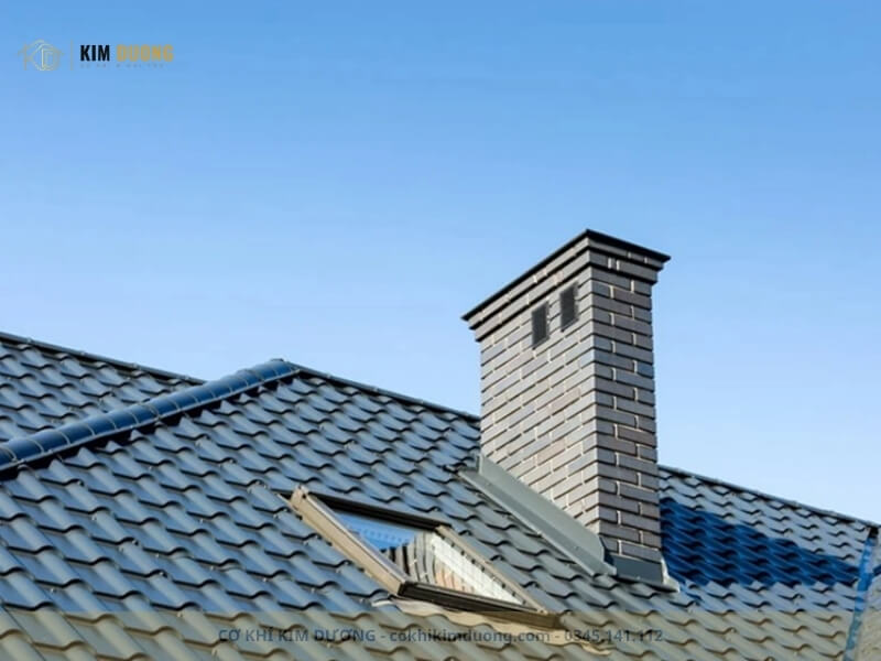 mẫu mái giả ngói màu xanh đen than theo lối kiến trúc châu âu