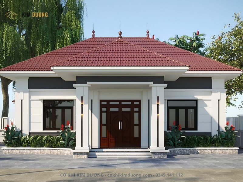 mẫu tôn ngói màu đỏ đẹp mắt cho nhà mái thái