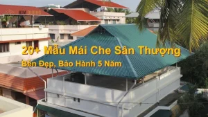 20 mẫu mái che sân thượng