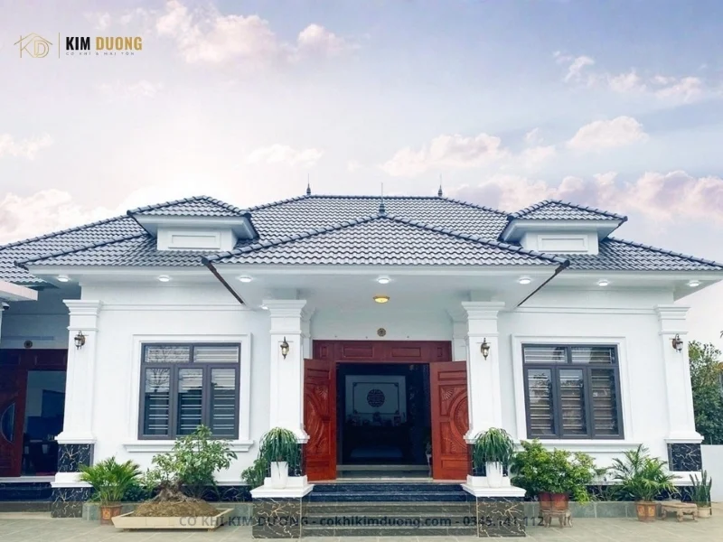 nhà mái tôn đa dạng sự lựa chọn về kiến trúc và công năng